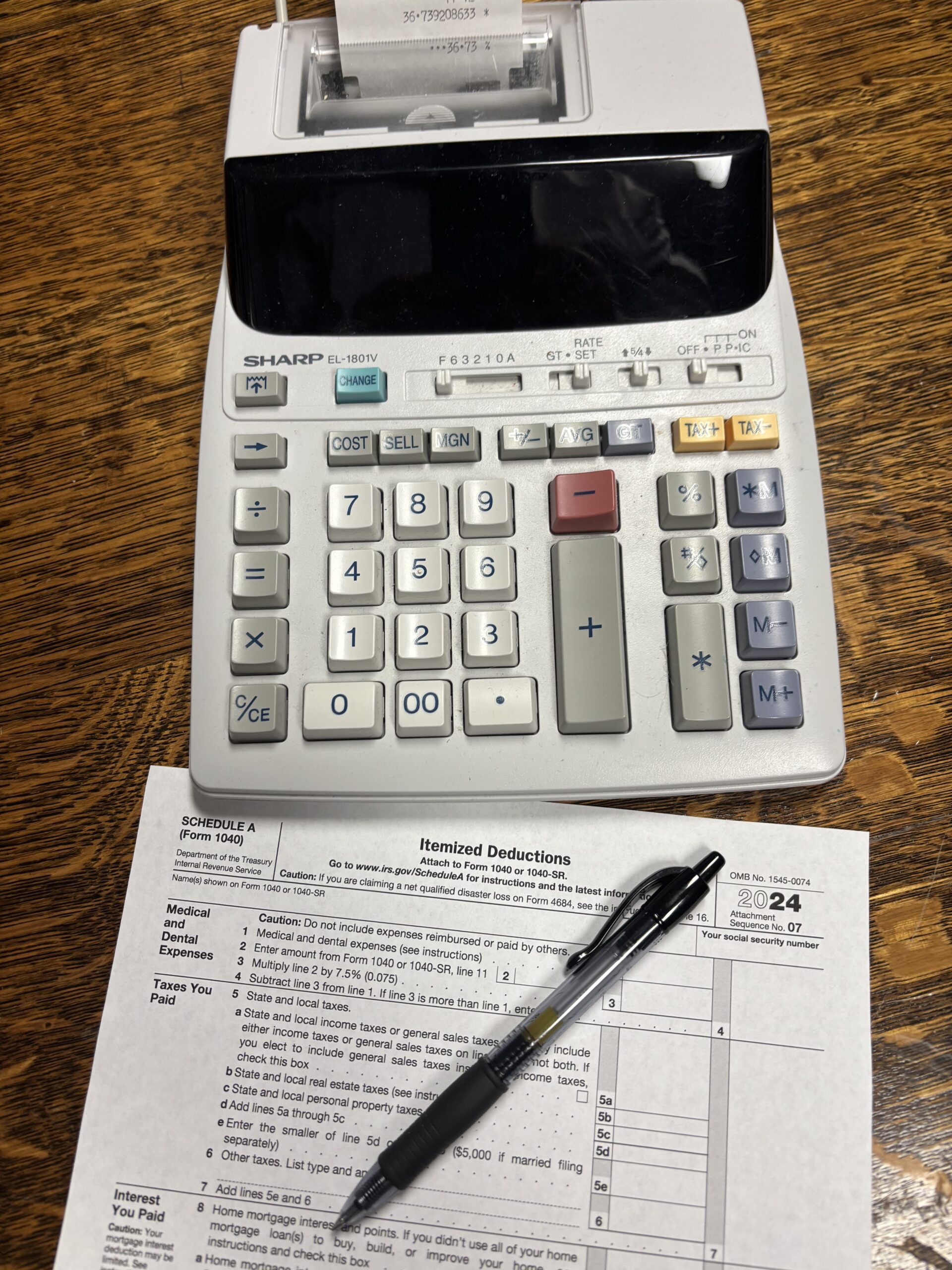 Itemized Deduction (Again?)